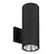 Westgate 4 in.Wall Mount Outdoor Cylinder Up/Downlight  RGBW Selectable, 30W, Black WMC-UDL-RGBW-BK - alternate 1